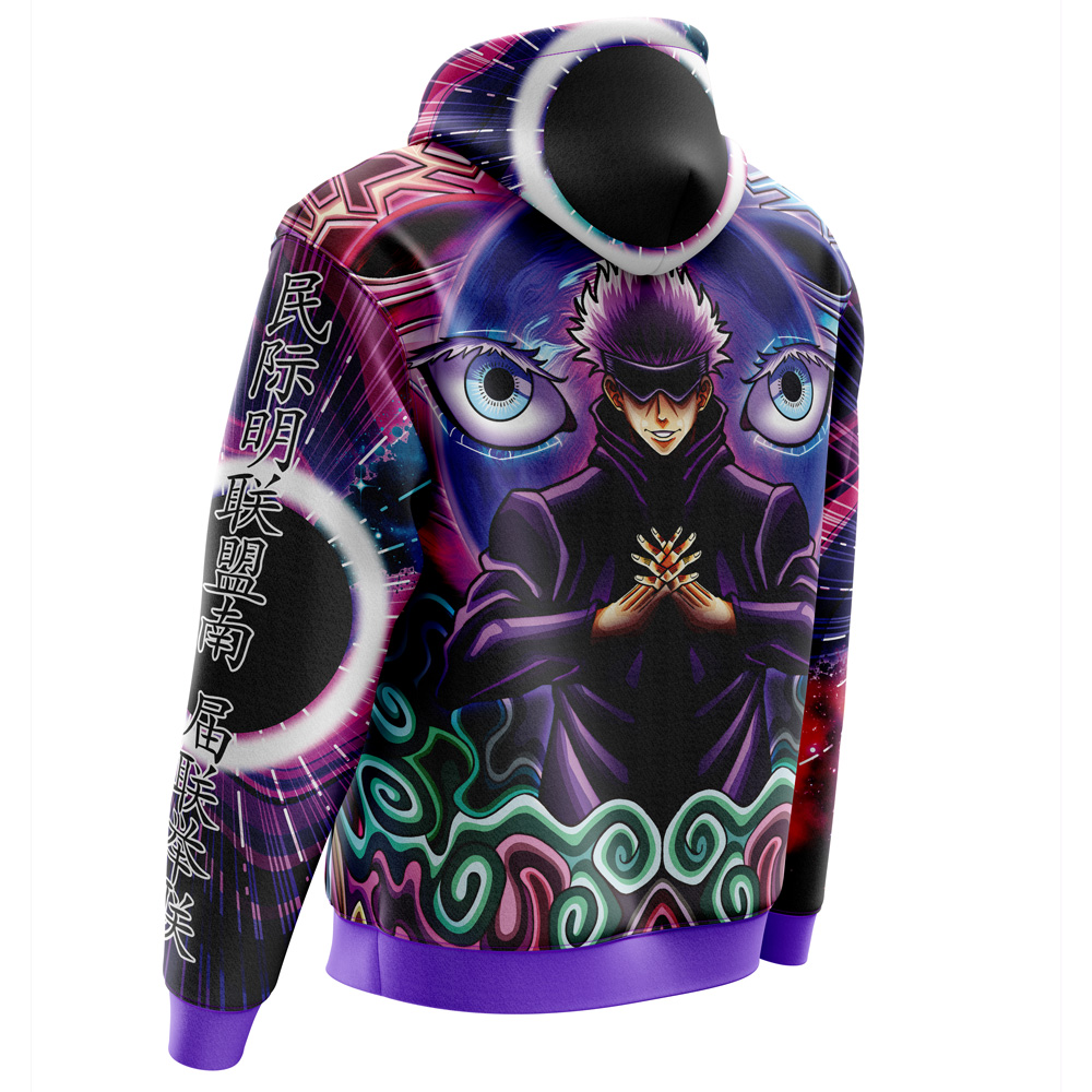 Buildercar - Trippy Gojo Satoru Hollow Purple Jujutsu Kaisen Hoodie - Image 3
