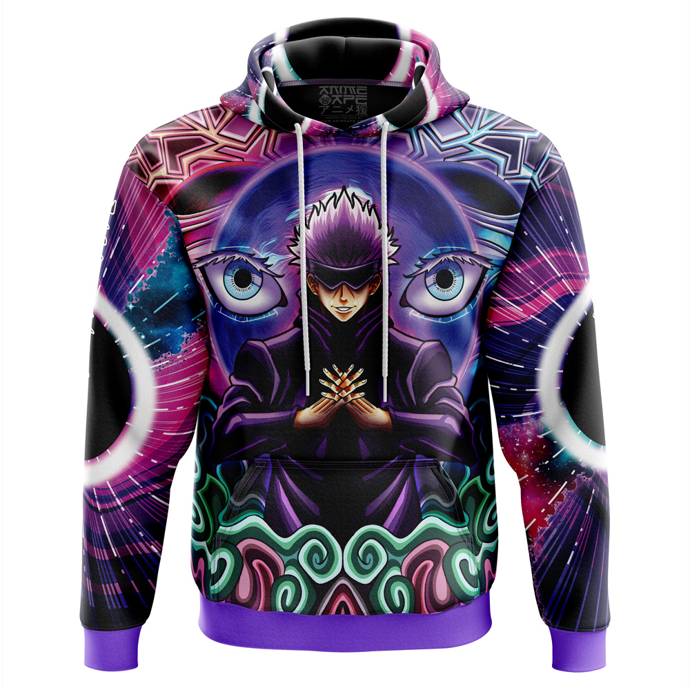 Buildercar - Trippy Gojo Satoru Hollow Purple Jujutsu Kaisen Hoodie