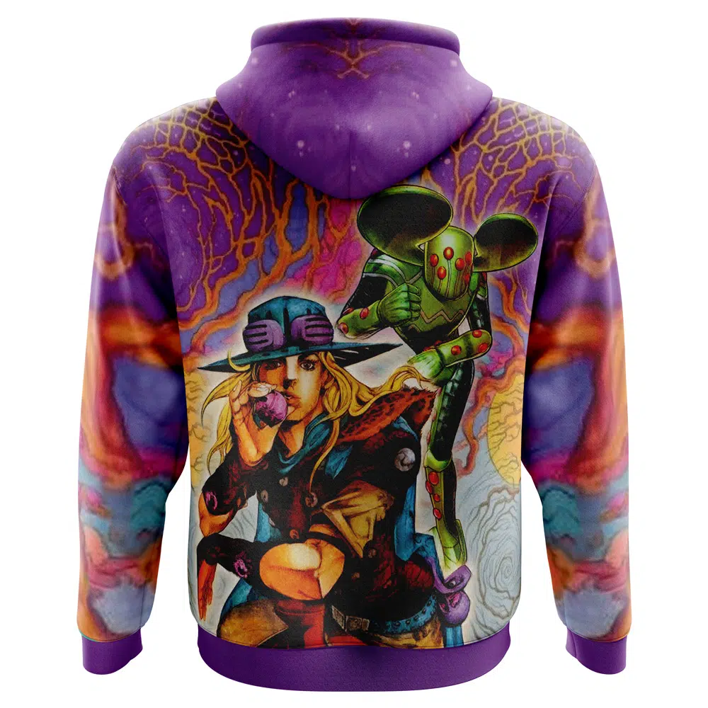 Buildercar - Trippy Gyro Zeppeli Ball Breaker Jojo’s Bizarre Adventure Hoodie - Image 3