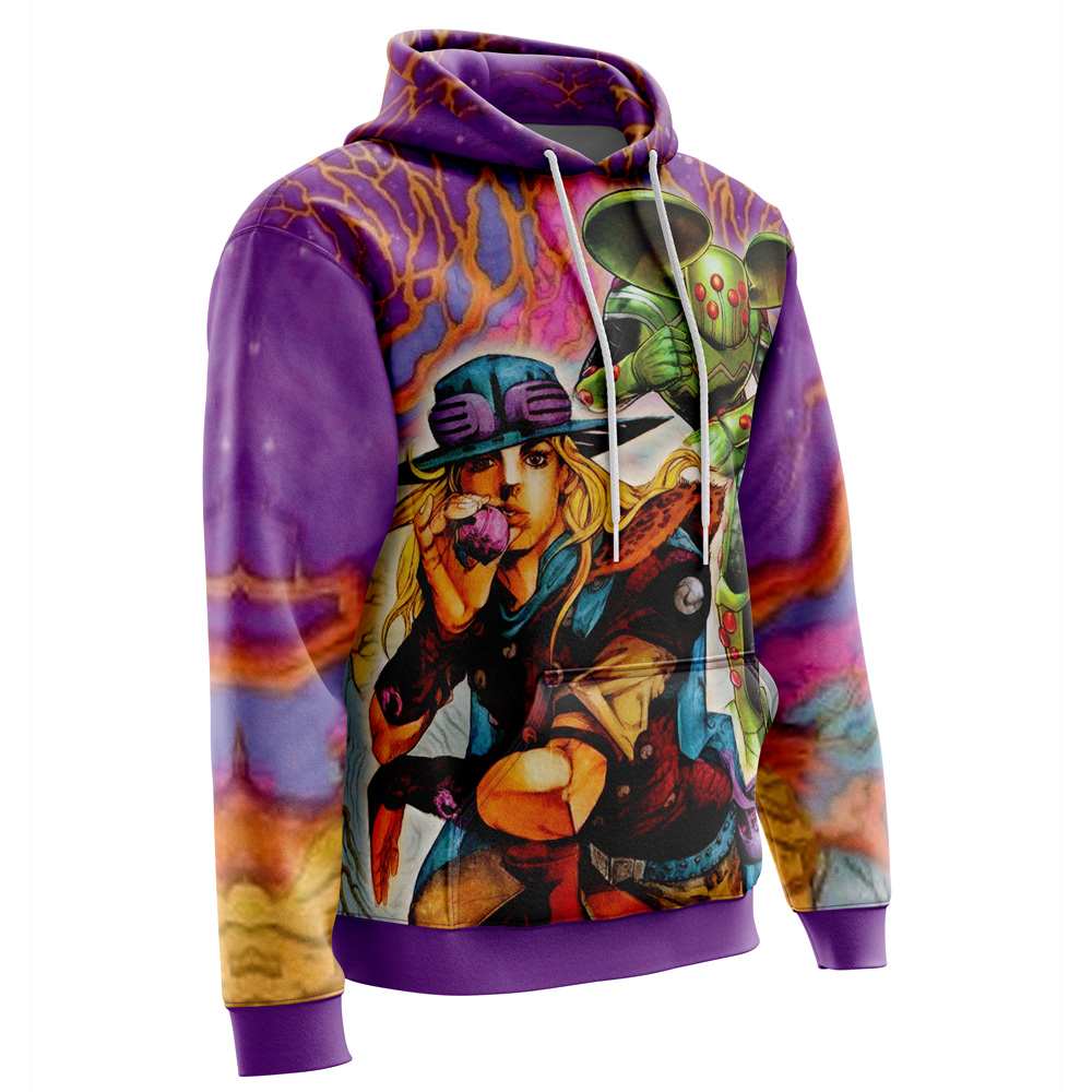 Buildercar - Trippy Gyro Zeppeli Ball Breaker Jojo’s Bizarre Adventure Hoodie - Image 2