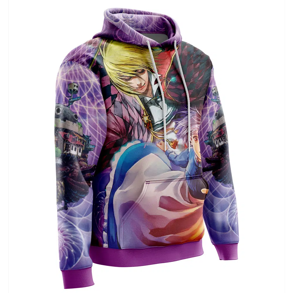 Buildercar - Trippy Howls Moving Castle Studio Ghibli Hoodie - Image 2