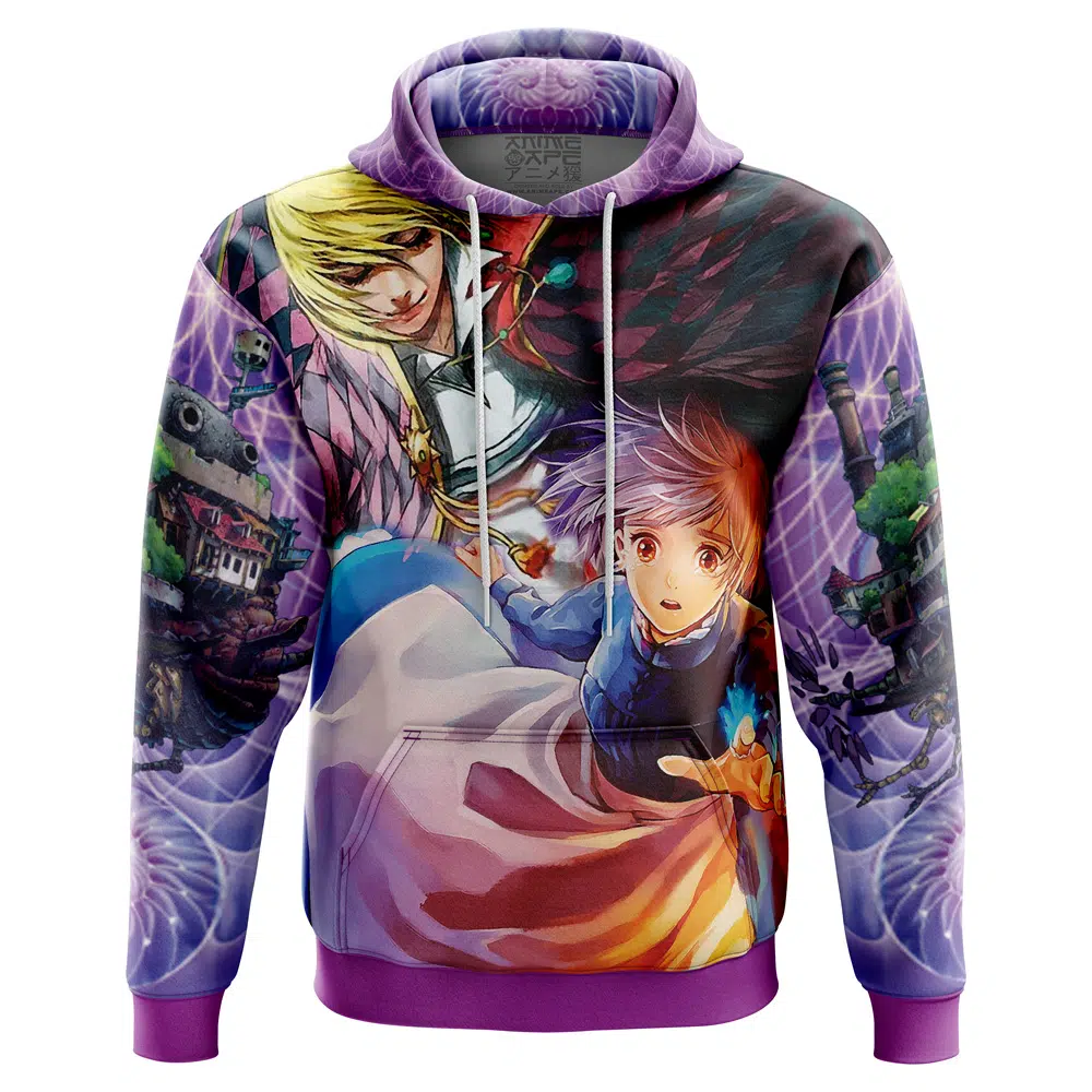 Buildercar - Trippy Howls Moving Castle Studio Ghibli Hoodie