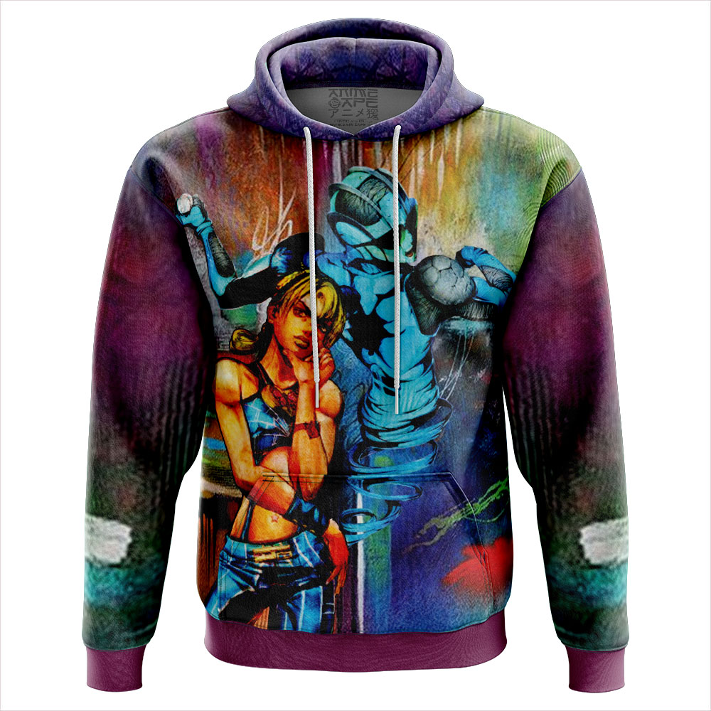 Buildercar - Trippy Jolyne Cujoh Stone Ocean Jojo’s Bizarre Adventure Hoodie