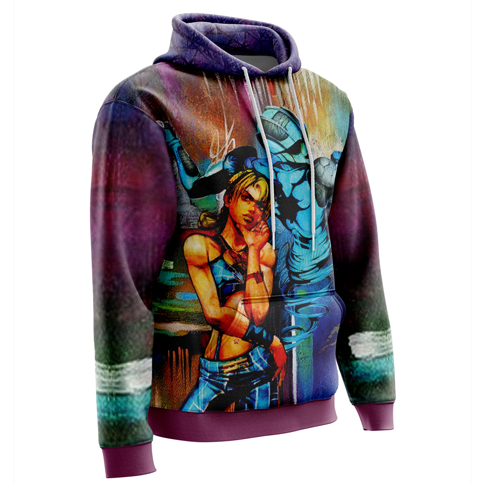 Buildercar - Trippy Jolyne Cujoh Stone Ocean Jojo’s Bizarre Adventure Hoodie - Image 2
