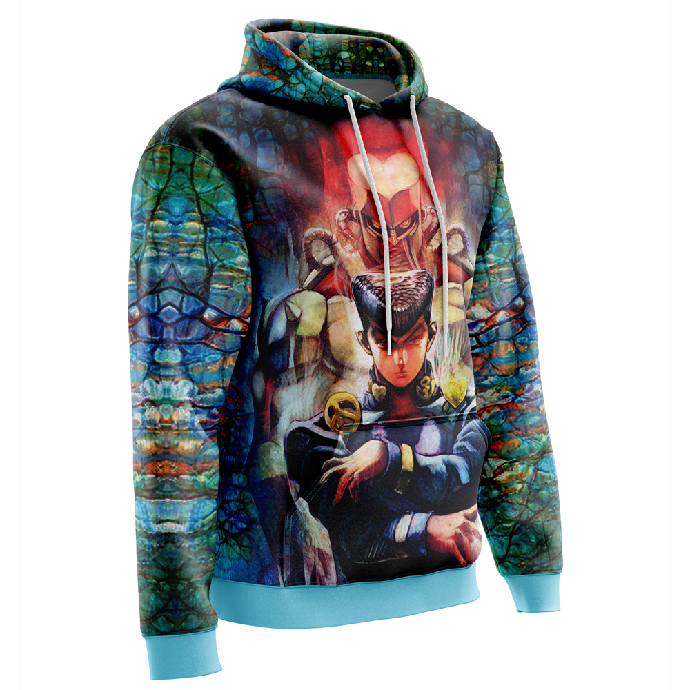 Buildercar - Trippy Josuke Shining Diamond Jojo’s Bizarre Adventure Hoodie - Image 2