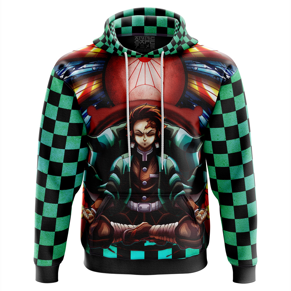 Buildercar - Trippy Kamado Tanjiro Demon Slayer Hoodie