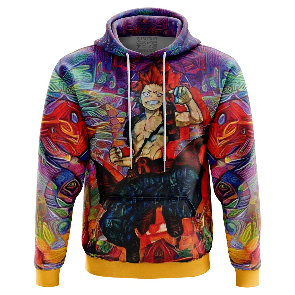 Buildercar - Trippy Kirishima Red Riot My Hero Academia Hoodie