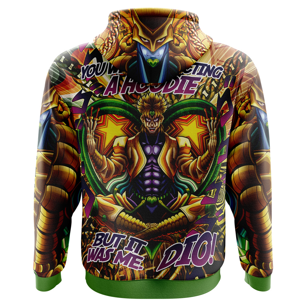 Buildercar - Trippy Medidating Dio It Was Me JoJo's Bizarre Adventure Hoodie - Image 4