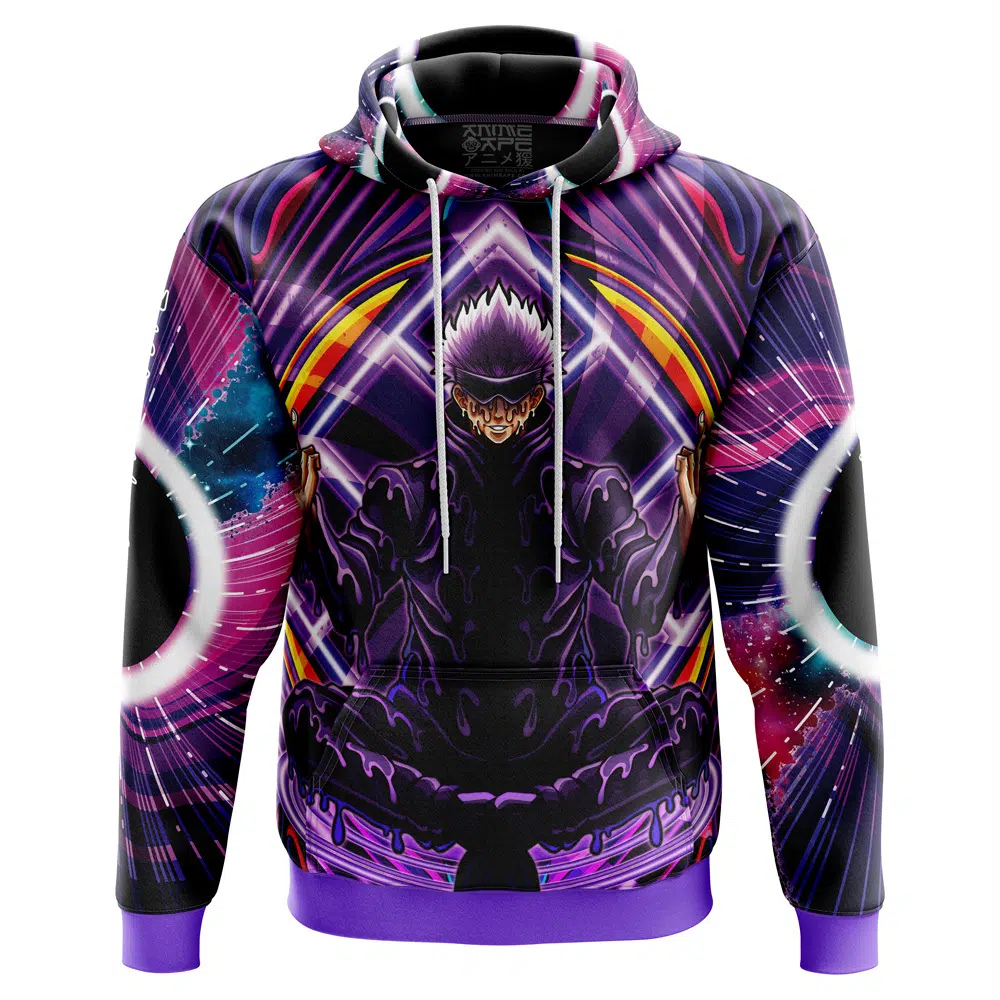 Buildercar - Trippy Meditating Gojo Satoru Jujutsu Kaisen Hoodie