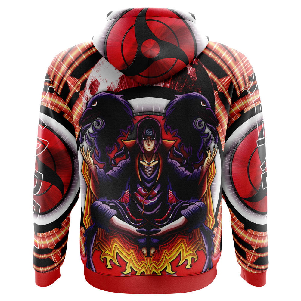 Buildercar - Trippy Meditating Itachi Akatsuki Hoodie - Image 2