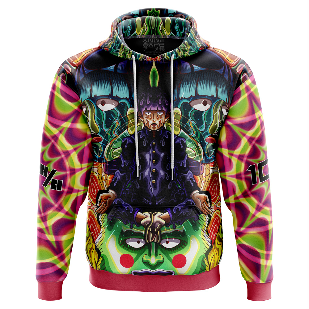 Buildercar - Trippy Meditating Shigeo Kageyama Mob Psycho 100 Hoodie