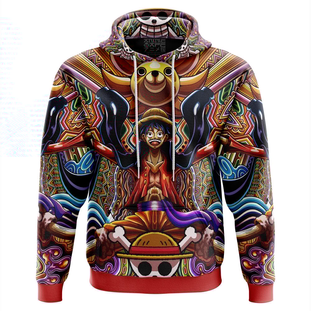 Buildercar - Trippy Monkey D. Luffy One Piece Hoodie