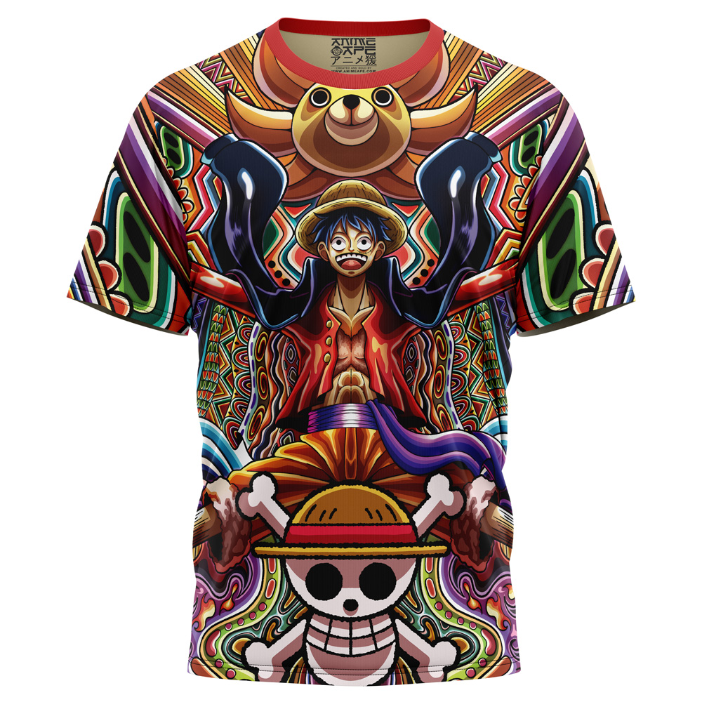 Buildercar - Trippy Monkey D. Luffy One Piece T-Shirt
