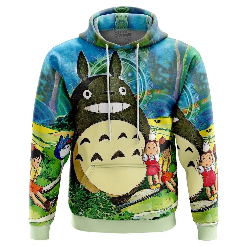 Buildercar - Trippy My Neighbor Totoro Studio Ghibli Hoodie