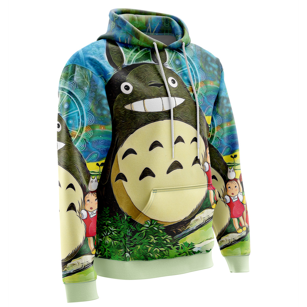 Buildercar - Trippy My Neighbor Totoro Studio Ghibli Hoodie - Image 2