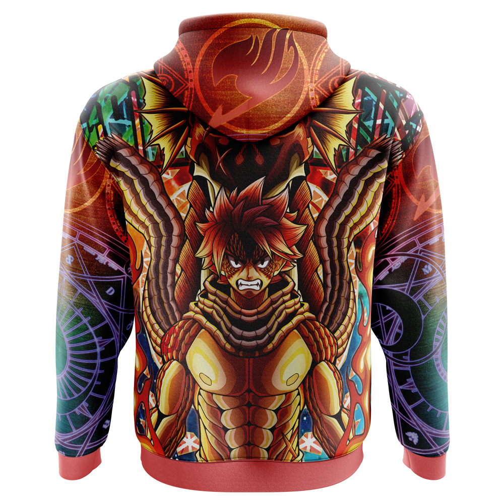 Buildercar - Trippy Natsu Dragneel x Igneel Fairy Tail Hoodie - Image 2