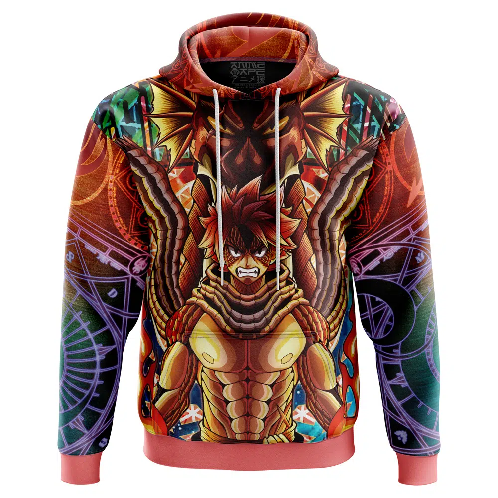 Buildercar - Trippy Natsu Dragneel x Igneel Fairy Tail Hoodie