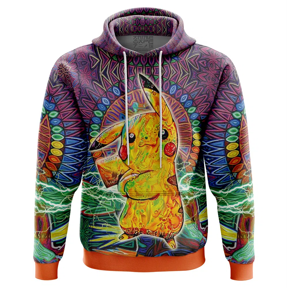 Buildercar - Trippy Pikachu Pokemon Hoodie