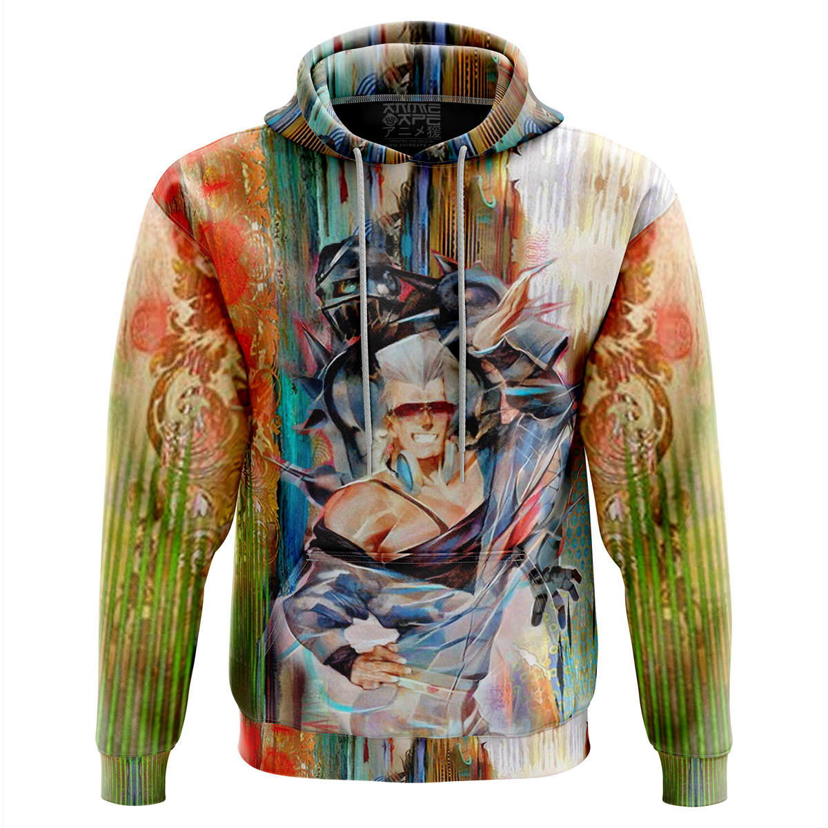 Buildercar - Trippy Polnareff Silver Chariot Jojo’s Bizarre Adventure Hoodie