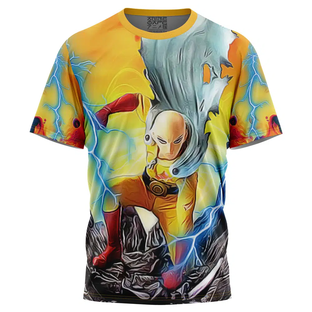 Buildercar - Trippy Power Saitama One Punch Man T-Shirt