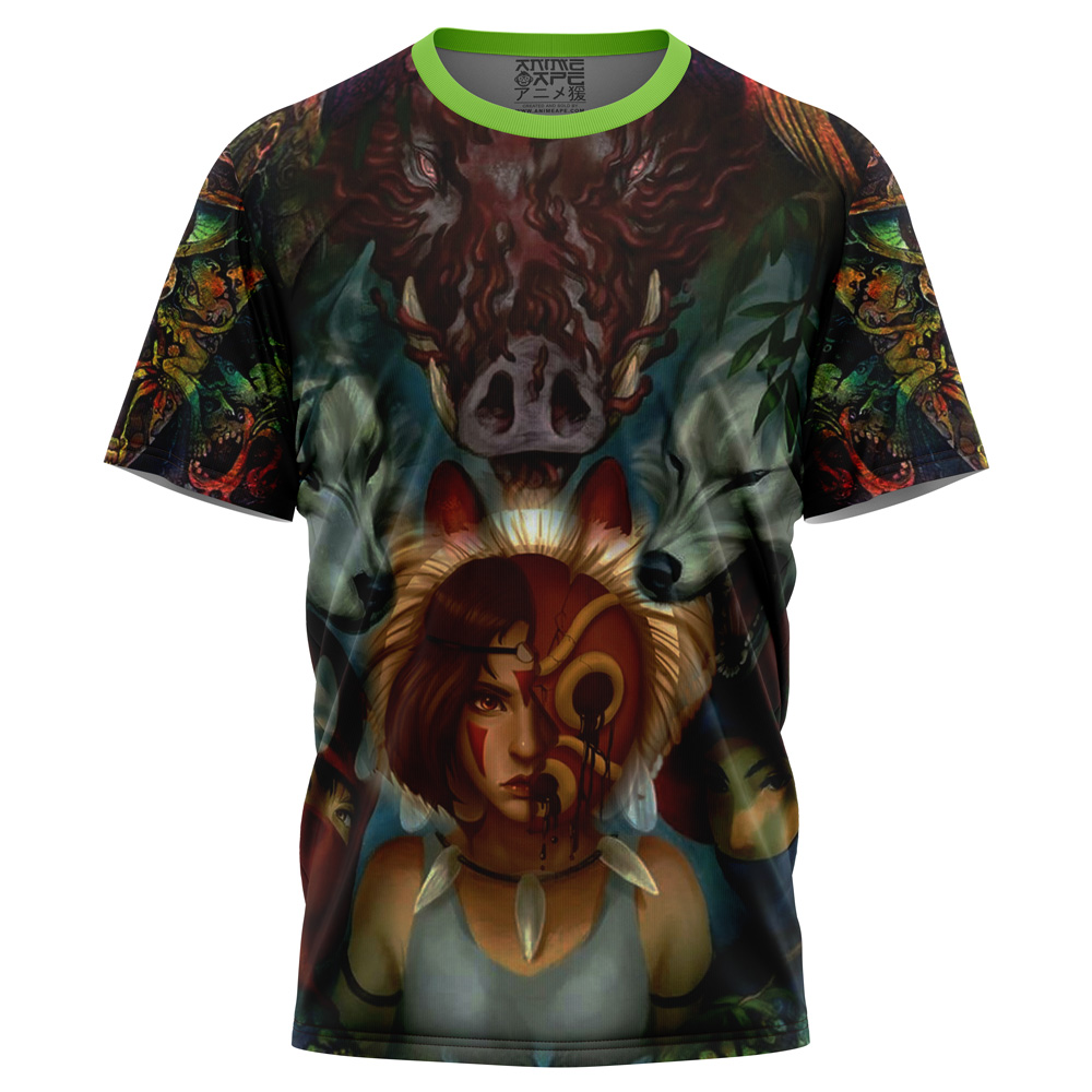 Buildercar - Trippy Princess Mononoke Studio Ghibli T-Shirt