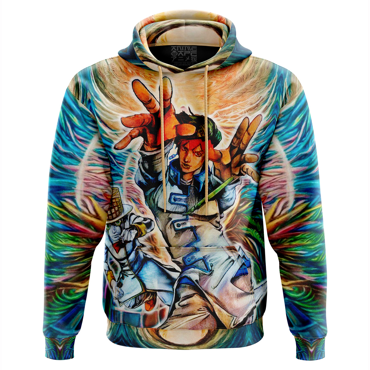 Buildercar - Trippy Rohan Kishibe Heaven's Door Jojo’s Bizarre Adventure Hoodie