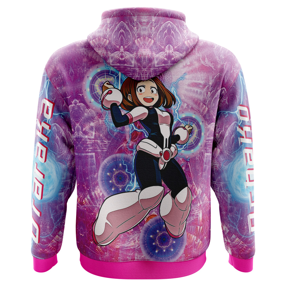 Buildercar - Trippy Uraraka Ochako My Hero Academia Hoodie - Image 3