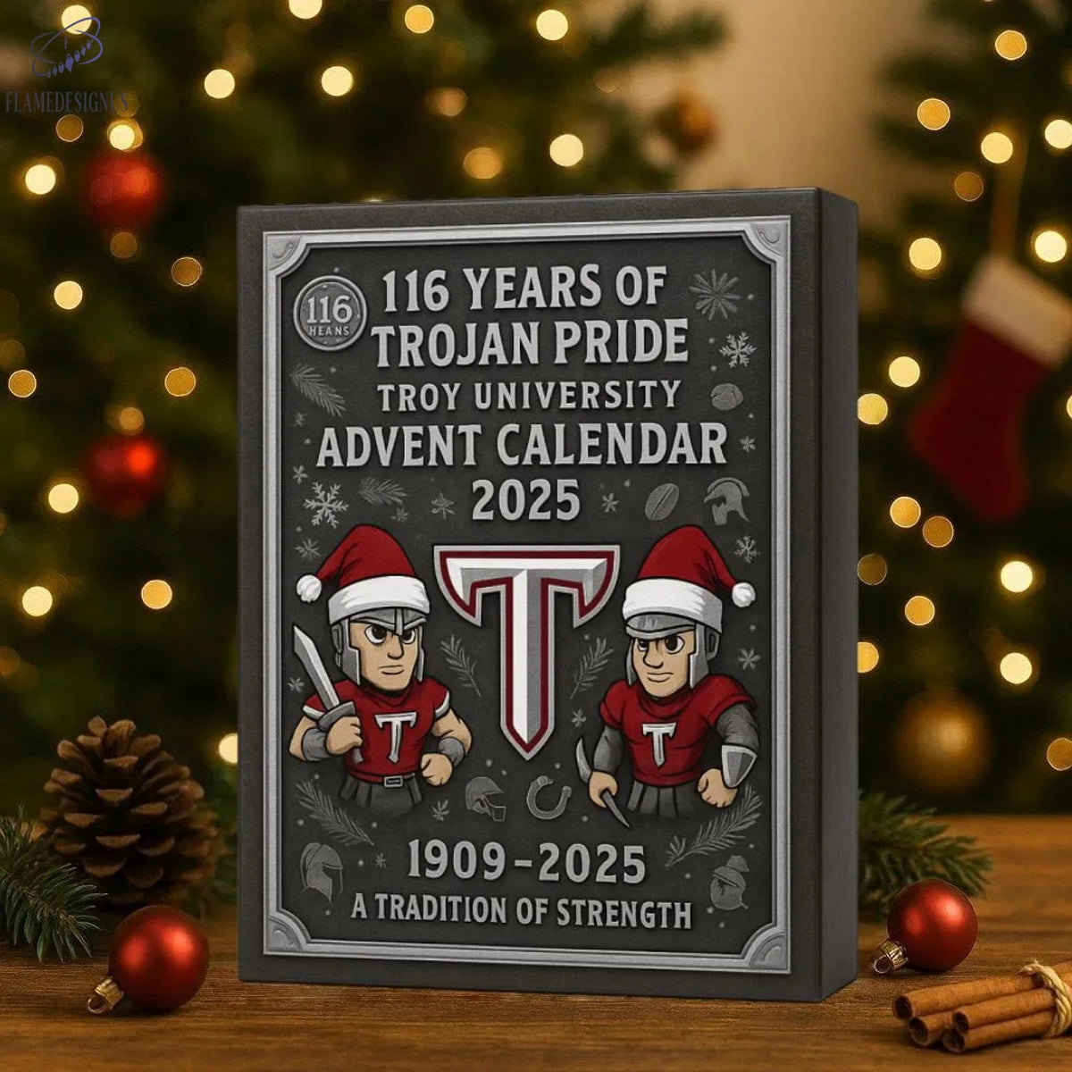 Buildercar - Troy Trojans 116th Anniversary Advent Calendar -2D Acrylic