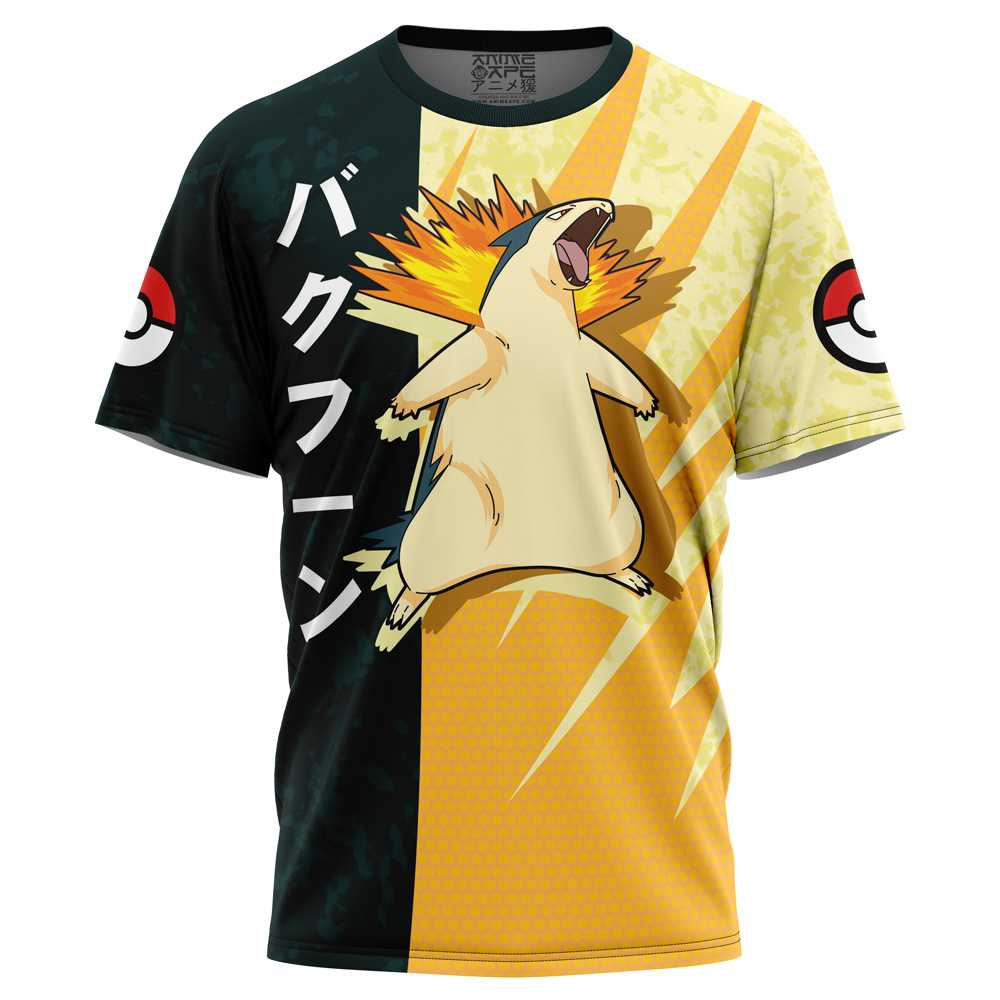 Buildercar - Typhlosion Attack Pokemon T-Shirt