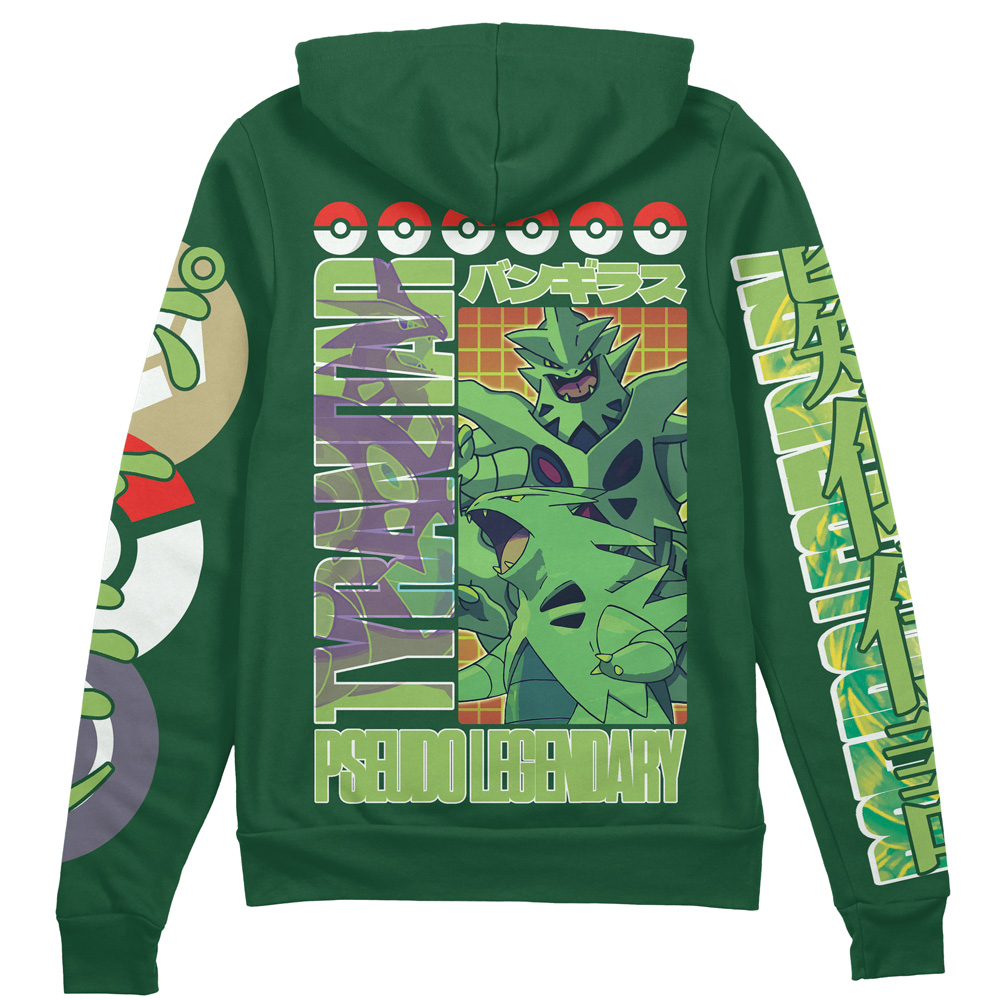 Buildercar - Tyranitar Pokemon Streetwear Zip Hoodie Jacket