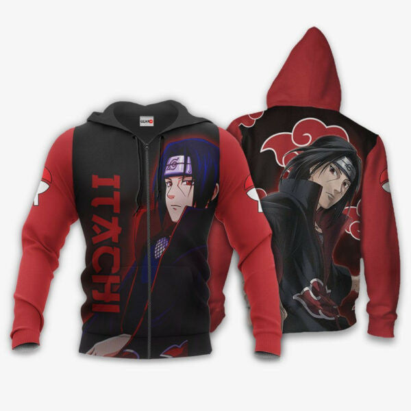 Buildercar - Uchiha Itachi Akatsuki Naruto Anime 3k81 Fan Gift Stylist Unisex Cartoon 3d Hoodie 1833