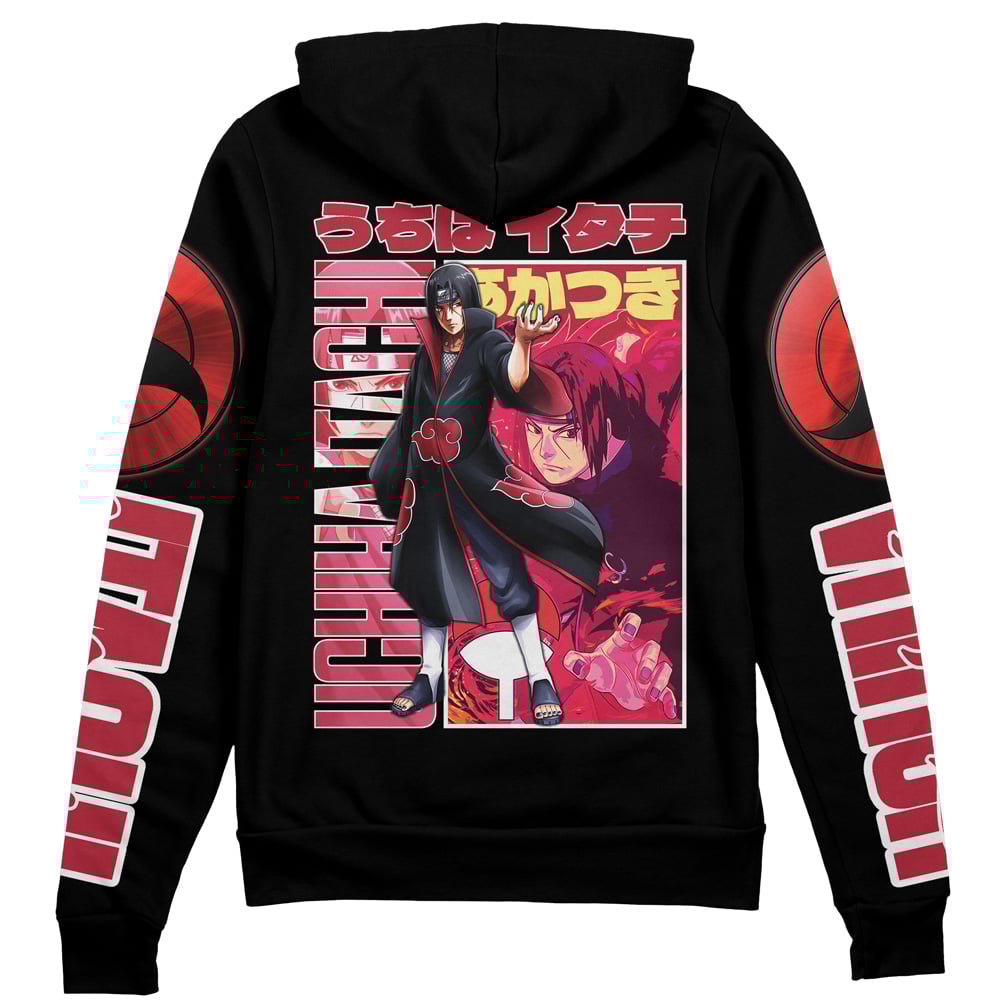 Buildercar - Uchiha Itachi Shippuden Streetwear Zip Hoodie Jacket