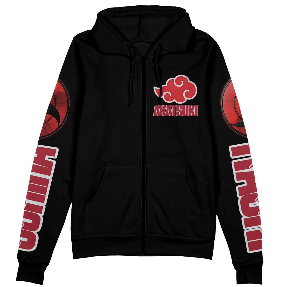 Buildercar - Uchiha Itachi Shippuden Streetwear Zip Hoodie Jacket - Image 2
