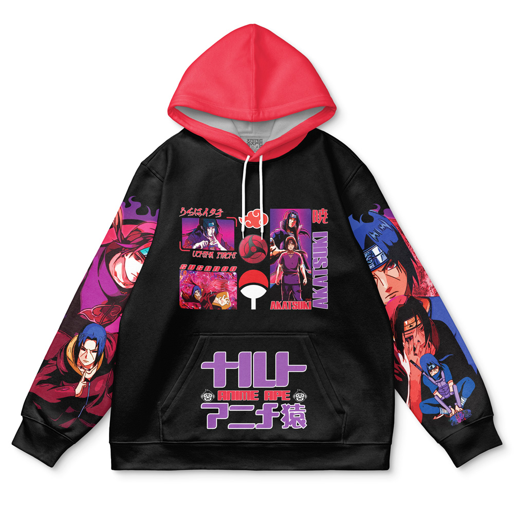 Buildercar - Uchiha Itachi V4 Shippuden Streetwear Hoodie - Image 2