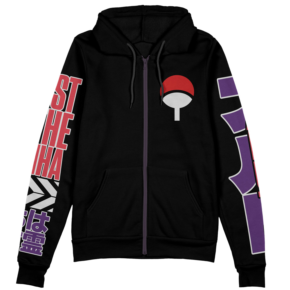 Buildercar - Uchiha Madara Shippuden Streetwear Zip Hoodie Jacket - Image 2