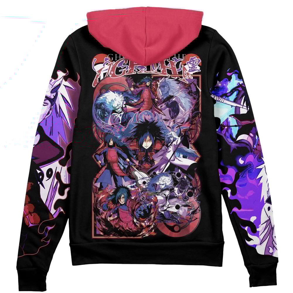Buildercar - Uchiha Madara V3 Shippuden Streetwear Zip Hoodie Jacket