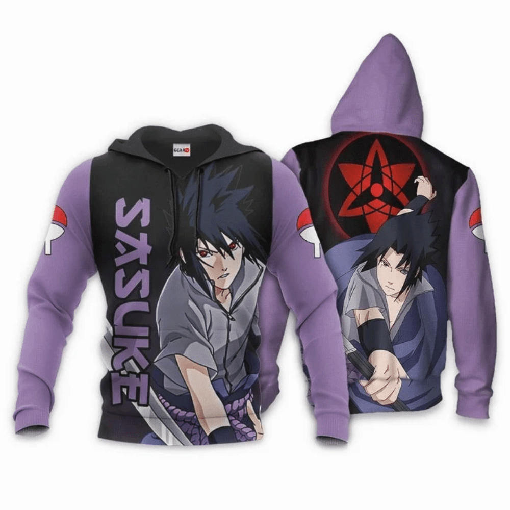 Buildercar - Uchiha Sasuke Anime Manga Naruto Sharingan Eyes For Men And Women 3d Hoodie