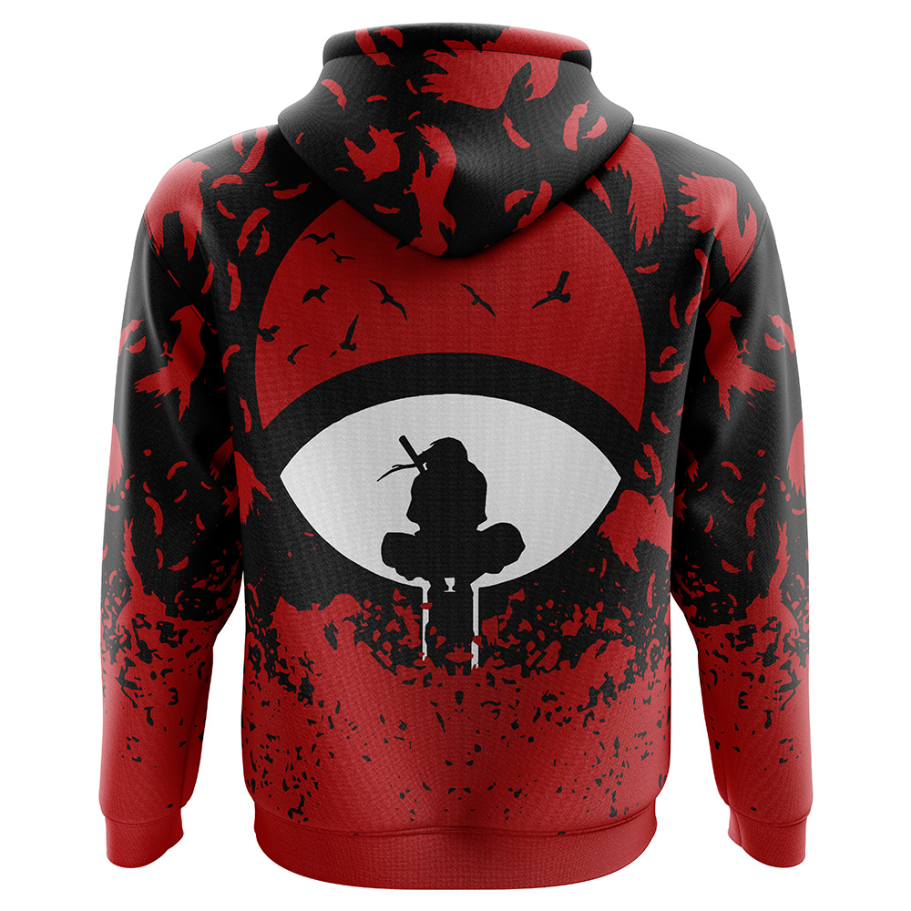 Buildercar - Uchiha Symbol Itachi Shippuden Hoodie - Image 2