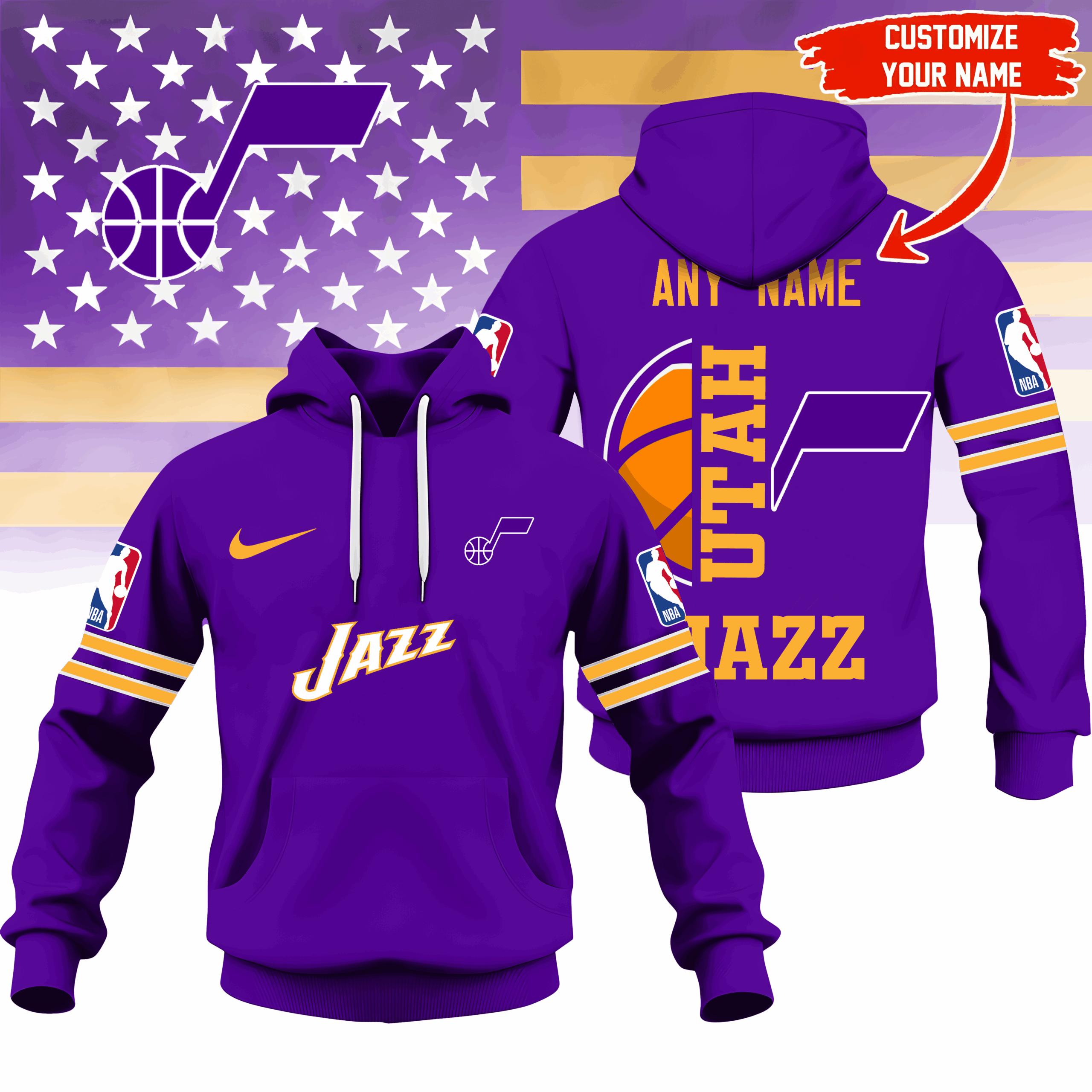 Buildercar - UJ Premium NBA Fan Hoodie