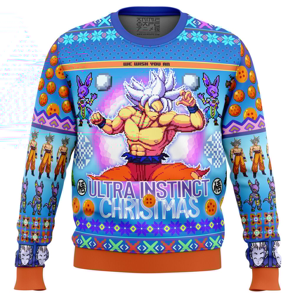 Buildercar - Ultra Instinct Goku Dragon Ball Z Ugly Christmas Sweater