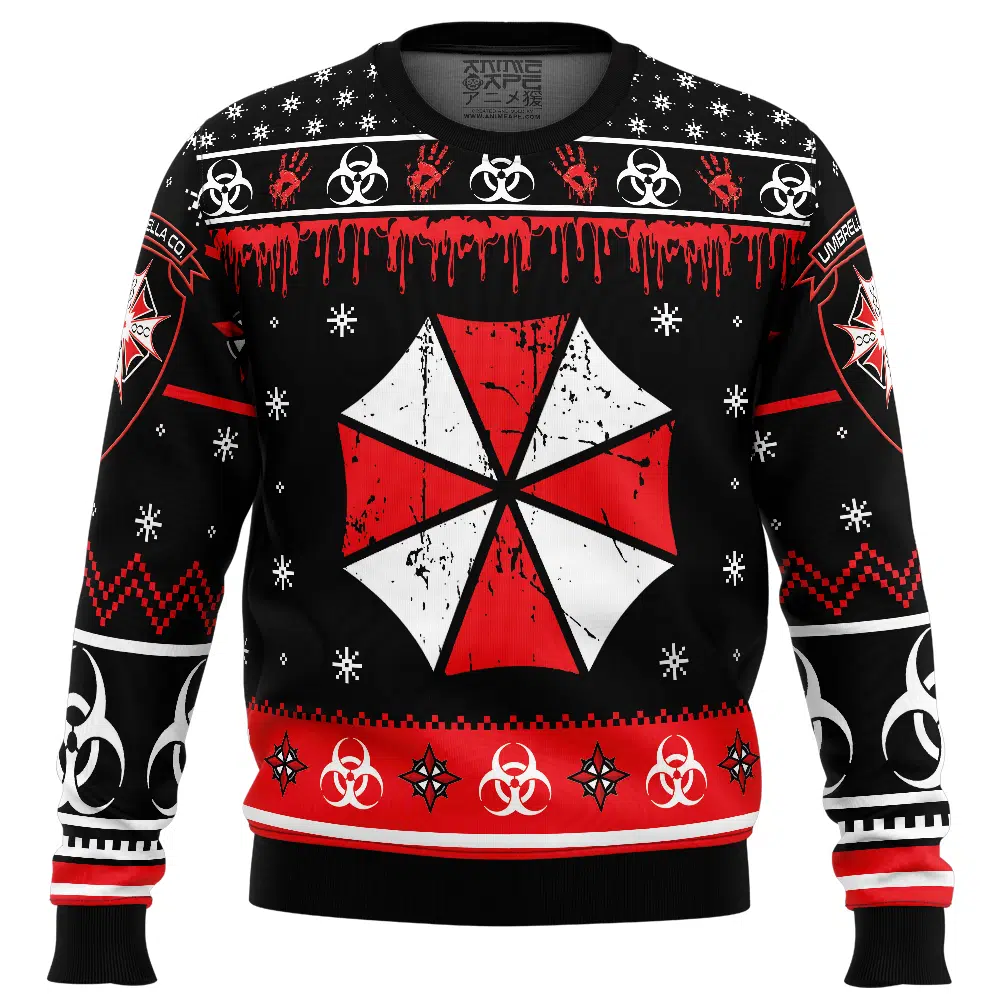 Buildercar - Umbrella Co. Resident Evil Ugly Christmas Sweater