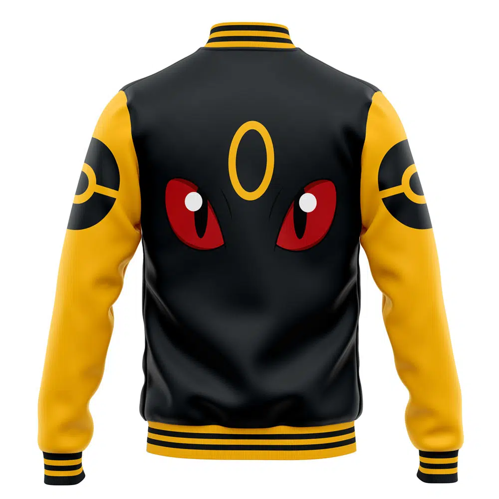 Buildercar - Umbreon Face Pokemon Varsity Jacket
