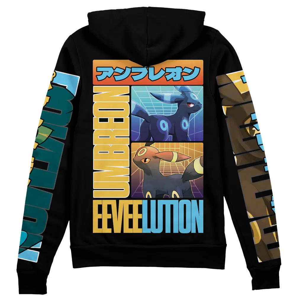 Buildercar - Umbreon Pokemon Streetwear Zip Hoodie Jacket