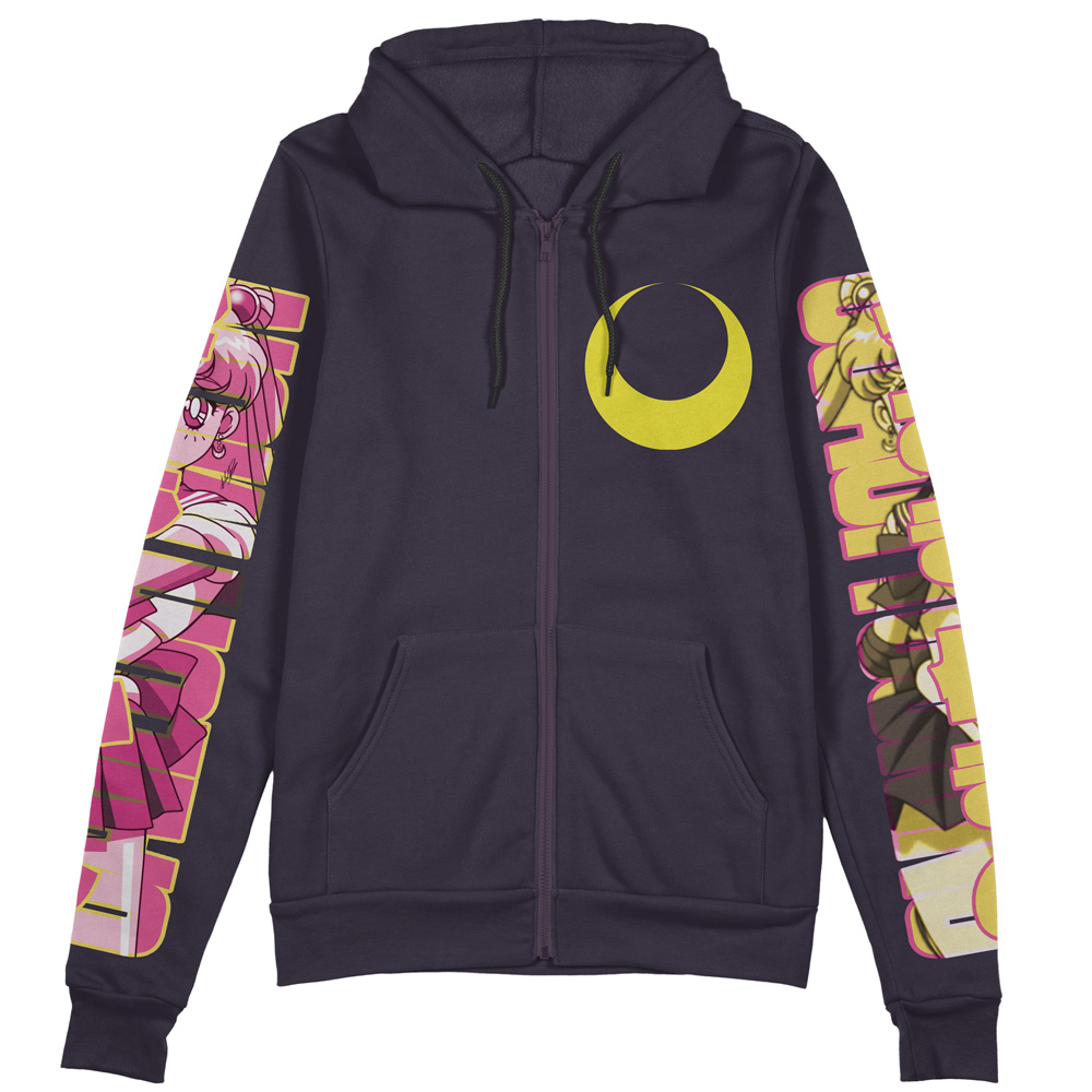 Buildercar - Usagi Tsukino Sailor Moon Streetwear Zip Hoodie Jacket - Image 2
