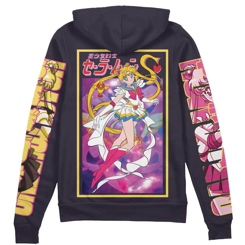 Buildercar - Usagi Tsukino Sailor Moon Streetwear Zip Hoodie Jacket