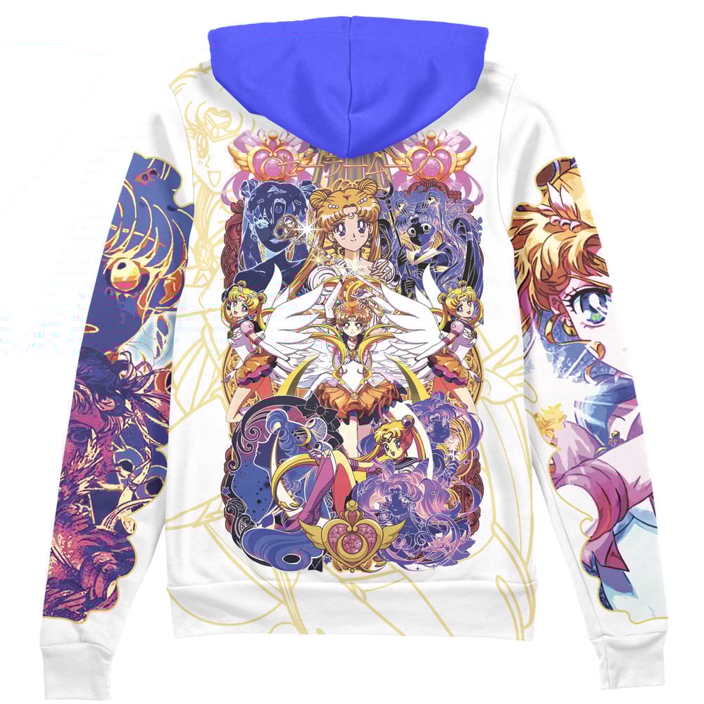 Buildercar - Usagi Tsukino V2 Sailor Moon Streetwear Zip Hoodie Jacket