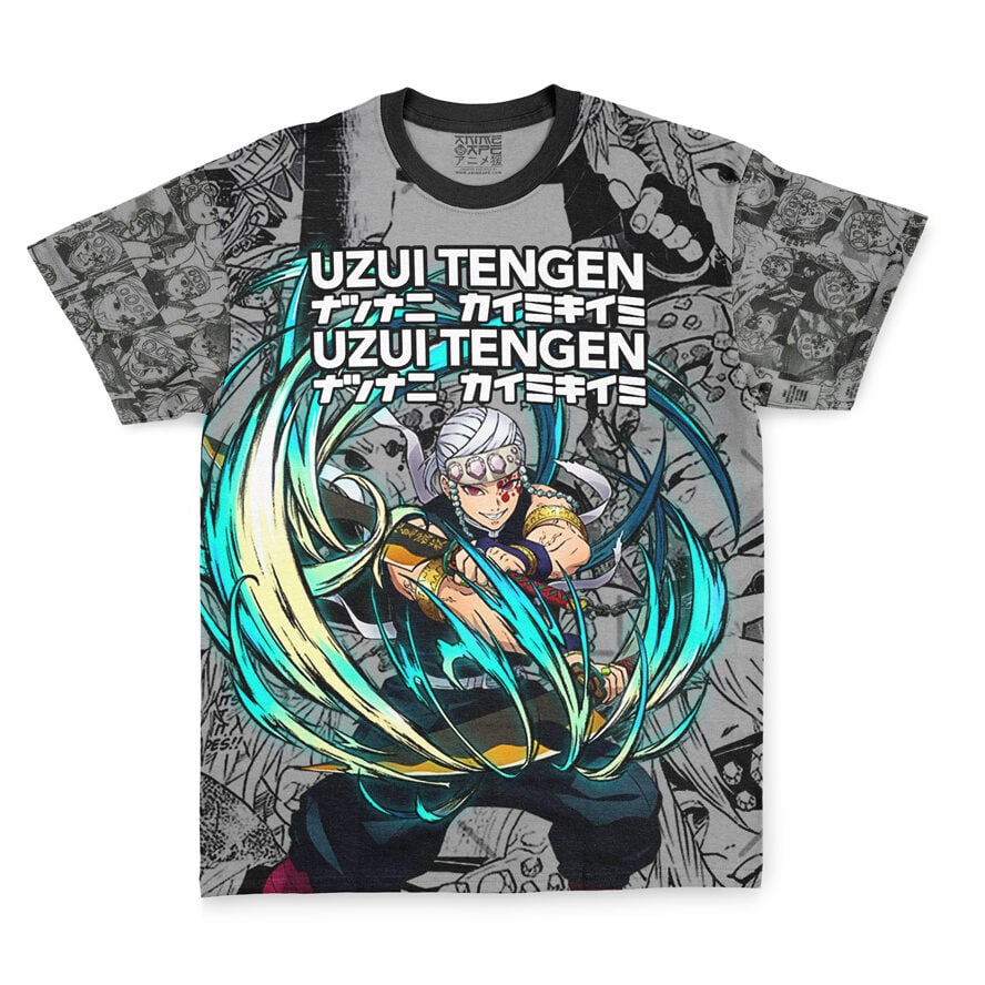 Buildercar - Uzui Tengen Manga Collage Demon Slayer Streetwear T-Shirt