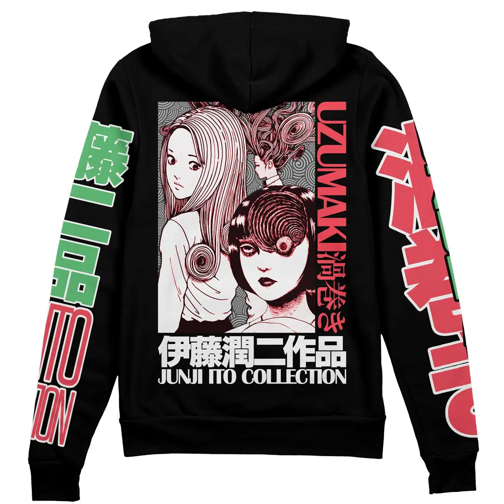 Buildercar - Uzumaki Junji Ito Collection Streetwear Zip Hoodie Jacket