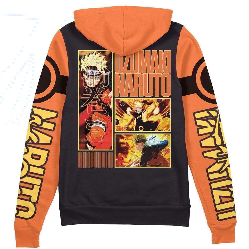 Buildercar - Uzumaki Shippuden Streetwear Zip Hoodie Jacket