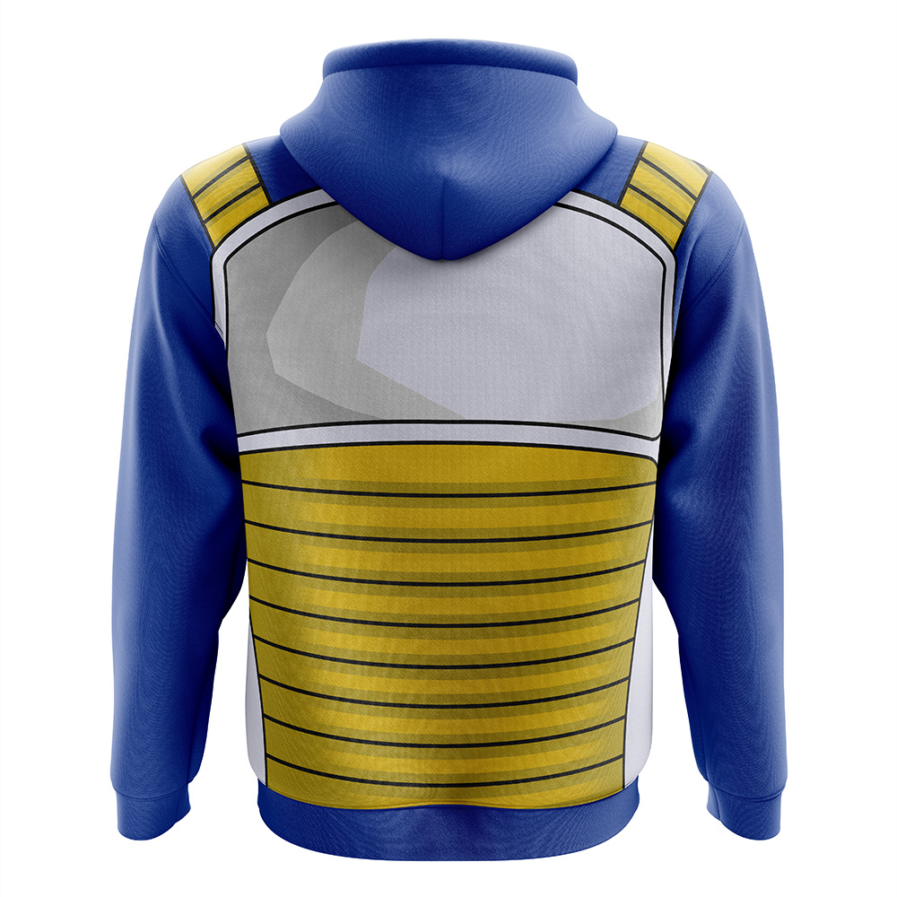 Buildercar - Vegeta Armor Dragon Ball Z Zip Hoodie Jacket - Image 2